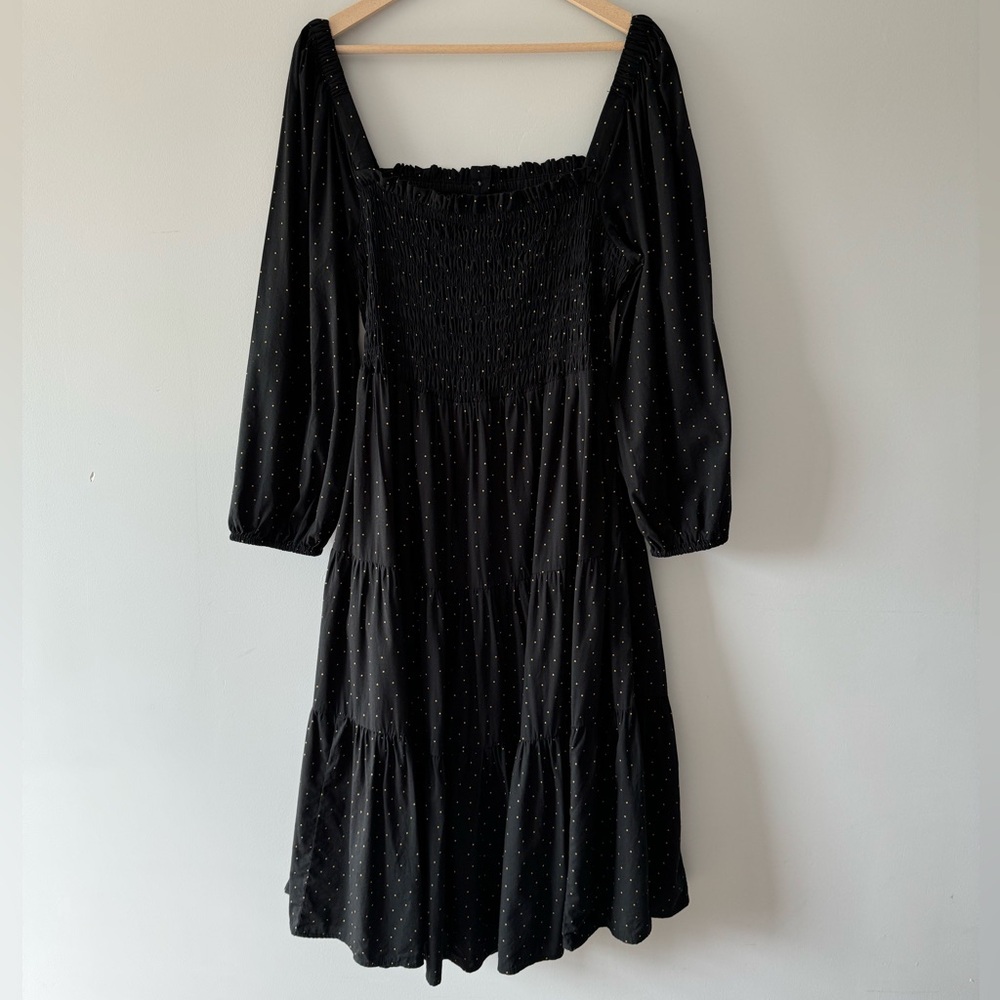 NWT Madewell® Petite Lucie Tiered Midi Dress in Dot Size XXLP